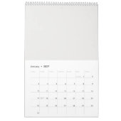 Abstraktes Neujahr 2026 Kalender (Jan 2027)