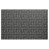 Abstraktes Niedliches weißes Bow-Muster Schwarz Stoff (Yard (91,4 cm))