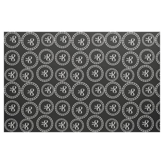 Abstraktes Niedliches weißes Bow-Muster Schwarz Stoff (Fat Quarter (45,7 x 55,9 cm))