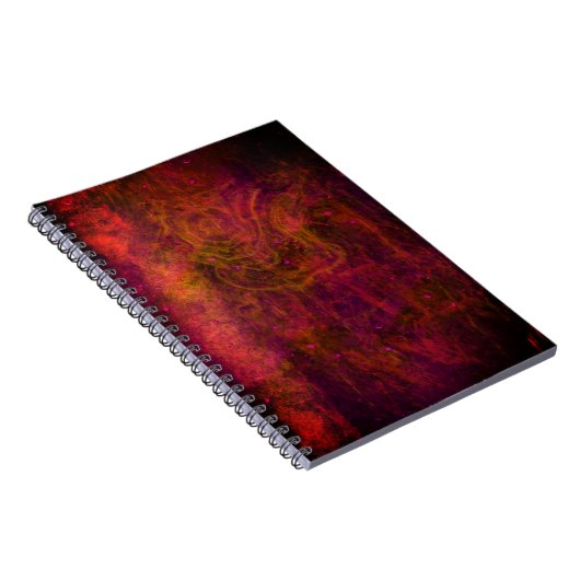 abstraktes Notebook "Crimson Galaxy" Notizblock (Rechte Seite)