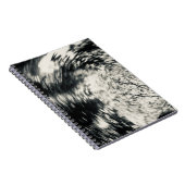 Abstraktes Notebook in Schwarzweiß Notizblock (Rechte Seite)