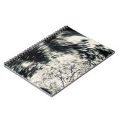 Abstraktes Notebook in Schwarzweiß Notizblock (Linke Seite)