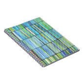 Abstraktes Notebook mit Farbstreifen Notizblock (Rechte Seite)