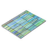 Abstraktes Notebook mit Farbstreifen Notizblock (Linke Seite)