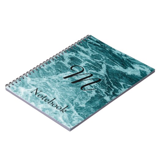 Abstraktes Notebook mit Schwenk-Wasser Notizblock (Linke Seite)
