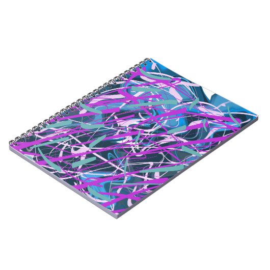 abstraktes Notebook Notizblock (Linke Seite)