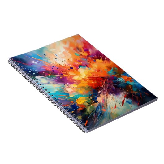 Abstraktes Notebookdesign Notizblock (Rechte Seite)