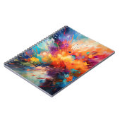 Abstraktes Notebookdesign Notizblock (Linke Seite)