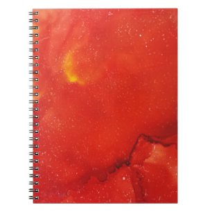 Abstraktes Notizbuch - Glut des Feuers Notizblock