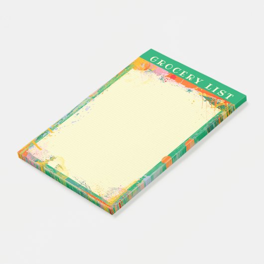 Abstraktes Notizbuch Post-it Klebezettel (angewinkelt)