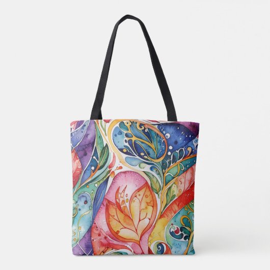 Abstraktes Oberflächenbild 1207 - Tote-Beutel Tasche (Rückseite)