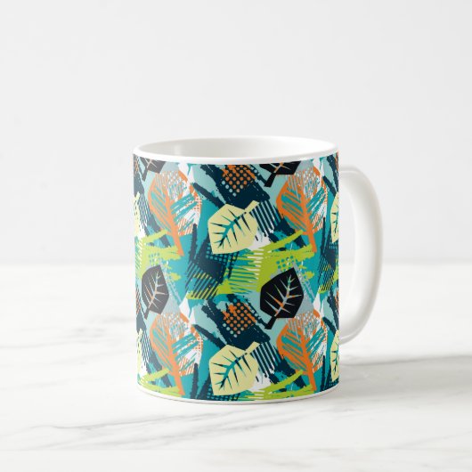 Abstraktes Oberflächendesign nahtlos raues Grunge- Kaffeetasse (VorderseiteRechts)