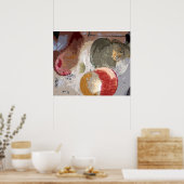 Abstraktes Obst Poster (Küche)