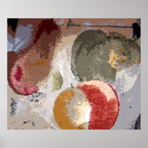 Abstraktes Obst Poster
