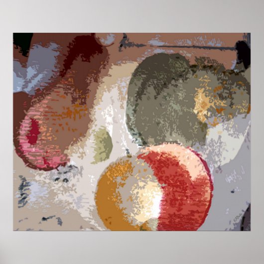 Abstraktes Obst Poster (Vorne)