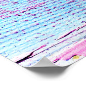 Abstraktes Öl: Hintergrund der Leinwand Poster (Ecke)