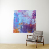 Abstraktes Öl: Hintergrund der Leinwand Wandteppich (Beispiel (Horizontal))