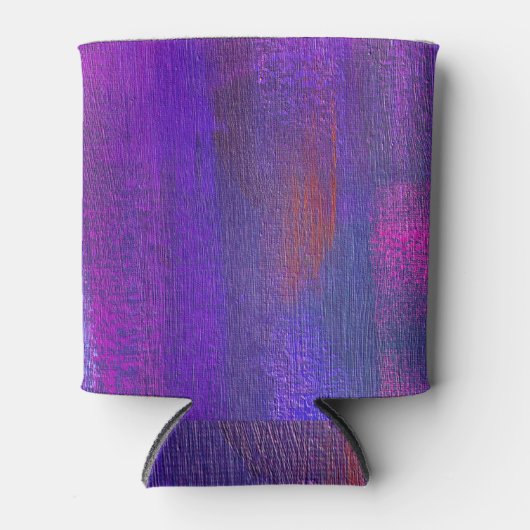 Abstraktes Öl: Leinwand Textur Hintergrund. Dosenkühler (Vorderseite)