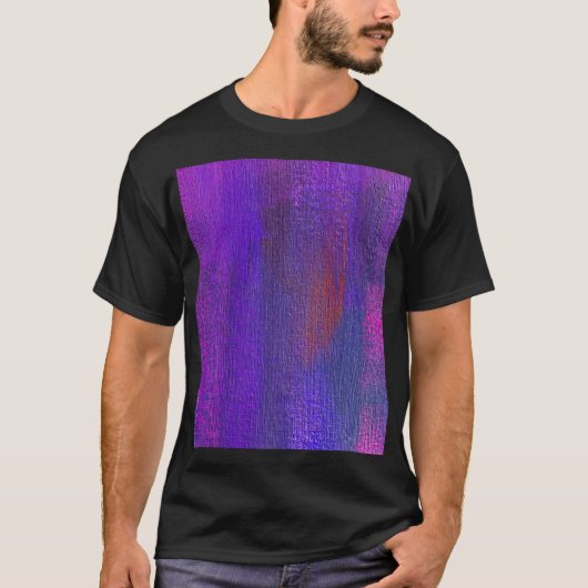 Abstraktes Öl: Leinwand Textur Hintergrund. T-Shirt (Vorderseite)