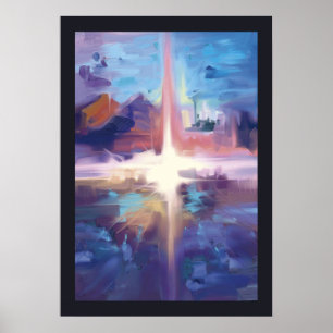 Abstraktes Öl Poster