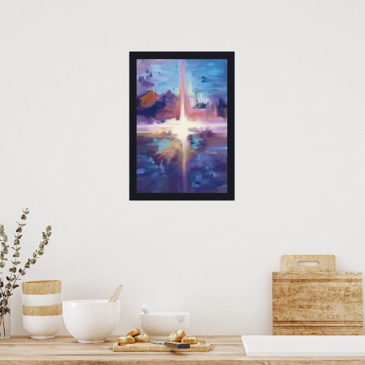 Abstraktes Öl Poster (Küche)