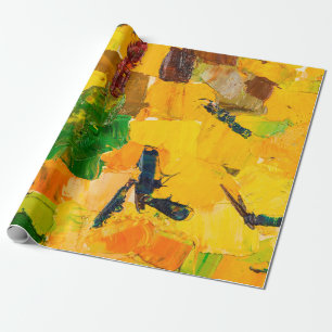 Abstraktes Ölgemälde auf der Leinwand. Geschenkpapier