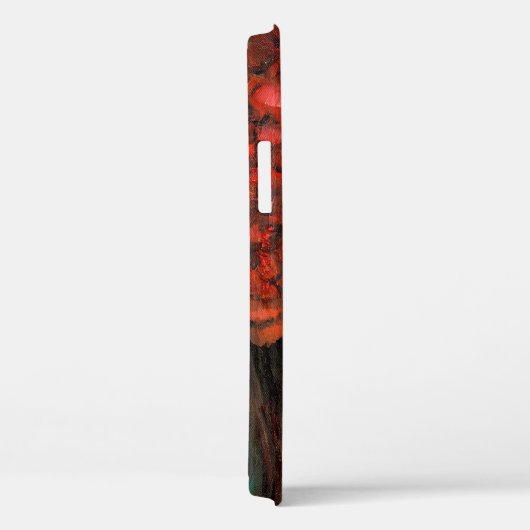 Abstraktes Ölgemälde, das weibliche Gesicht und ro Case-Mate iPhone Hülle (Rückseite / Rechts)