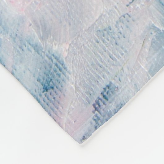 abstraktes Ölgemälde Fleecedecke (Ecke)