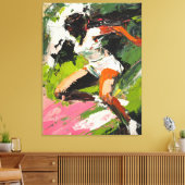 Abstraktes Ölgemälde in Bewegung Leinwanddruck (Insitu (Wohnzimmer))