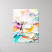Abstraktes Ölgemälde in Pastellfarben Leinwanddruck (Vorderseite)
