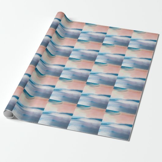 Abstraktes Ölgemälde, Leinwandtextur. Geschenkpapier (Ungerollt)