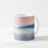 Abstraktes Ölgemälde, Leinwandtextur. Kaffeetasse (VorderseiteRechts)