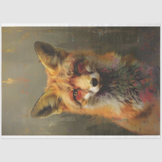 Abstraktes Ölgemälde Seidenpapier (Vorderseite)