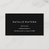 Abstraktes Ölgemälde Visitenkarte (Rückseite)