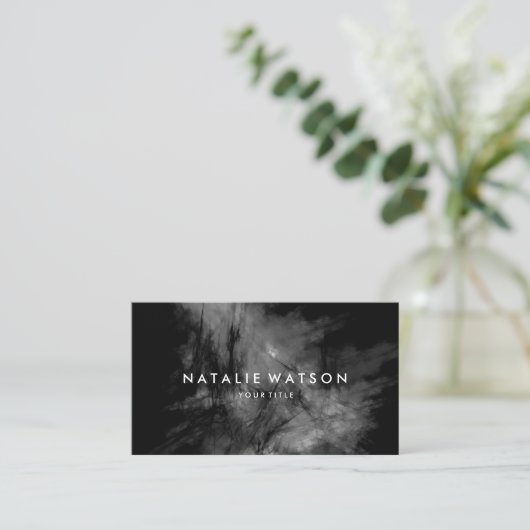 Abstraktes Ölgemälde Visitenkarte (Stehend Vorderseite)