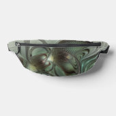 Abstraktes Olive Sage Green Grau Fraktal Art Fanta Bauchtasche (Ablage )