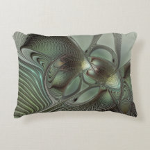 Abstraktes Olive Sage Green Grau Fraktal Art Fanta