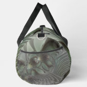 Abstraktes Olive Sage Green Grau Fraktal Art Fanta Duffle Bag (Rechts)