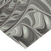 Abstraktes Olive Sage Green Grau Fraktal Art Fanta Kurzer Tischläufer (Ecke)