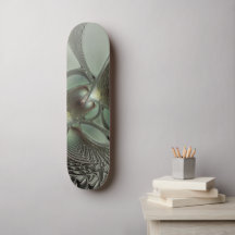 Abstraktes Olive Sage Green Grau Fraktal Art Fanta