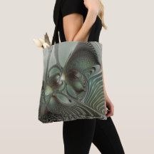 Abstraktes Olive Sage Green Grau Fraktal Art Fanta