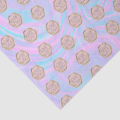 Abstraktes Ombre Tissue Paper mit Firmenlogos Seidenpapier (Ausschnitt)