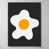 Abstraktes Omelet Ei Modern Art Poster (Vorne)