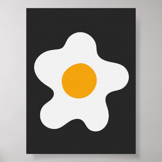 Abstraktes Omelet Ei Modern Art Poster (Vorne)