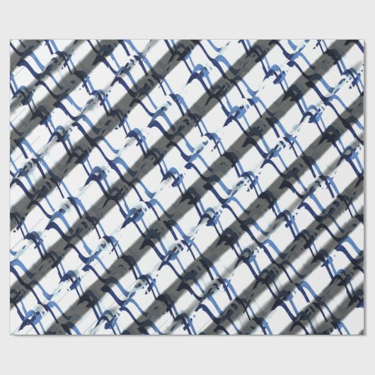 Abstraktes OpArt 3D-Muster Geschenkpapier (Flach)