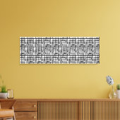 Abstraktes optisches Gitter gepackte Canvas drucke (Insitu (Wohnzimmer))