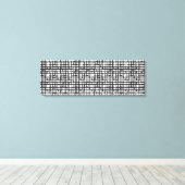 Abstraktes optisches Gitter gepackte Canvas drucke (Insitu (Holzboden))