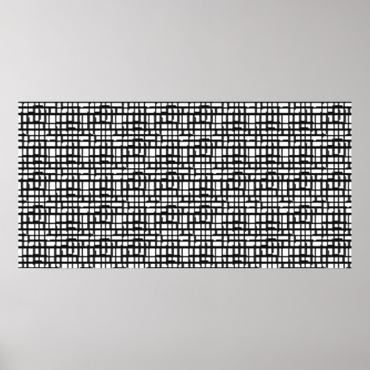 Abstraktes optisches Gitterposter Poster (Vorne)