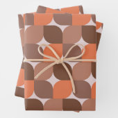 Abstraktes Orange Brown aus dem Mittelalter Geschenkpapier Set (Beispiel)