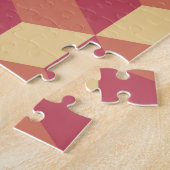 Abstraktes Orange Red Cube Muster Puzzle (Seite)